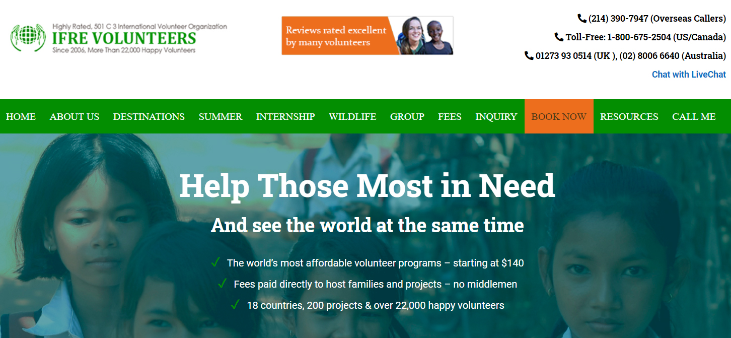 ifre volunteer program