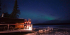 Lakeside Private Traditional Sauna with Aurora Borealis