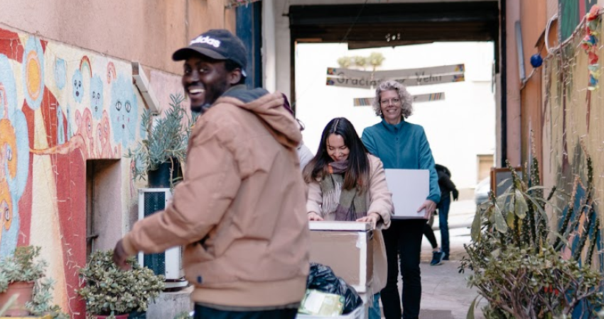 Community building in Barcelona